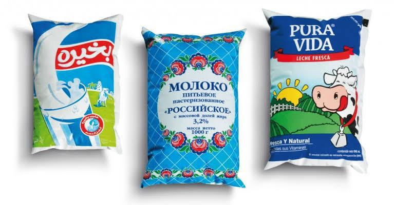 Film pochette de lait